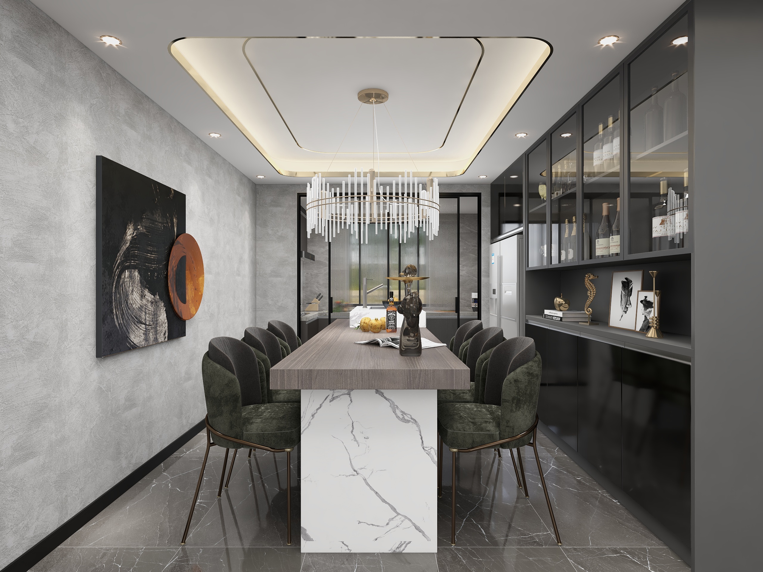 孙紫剑-兴安盟碧桂园轻奢风格三居-装修设计方案