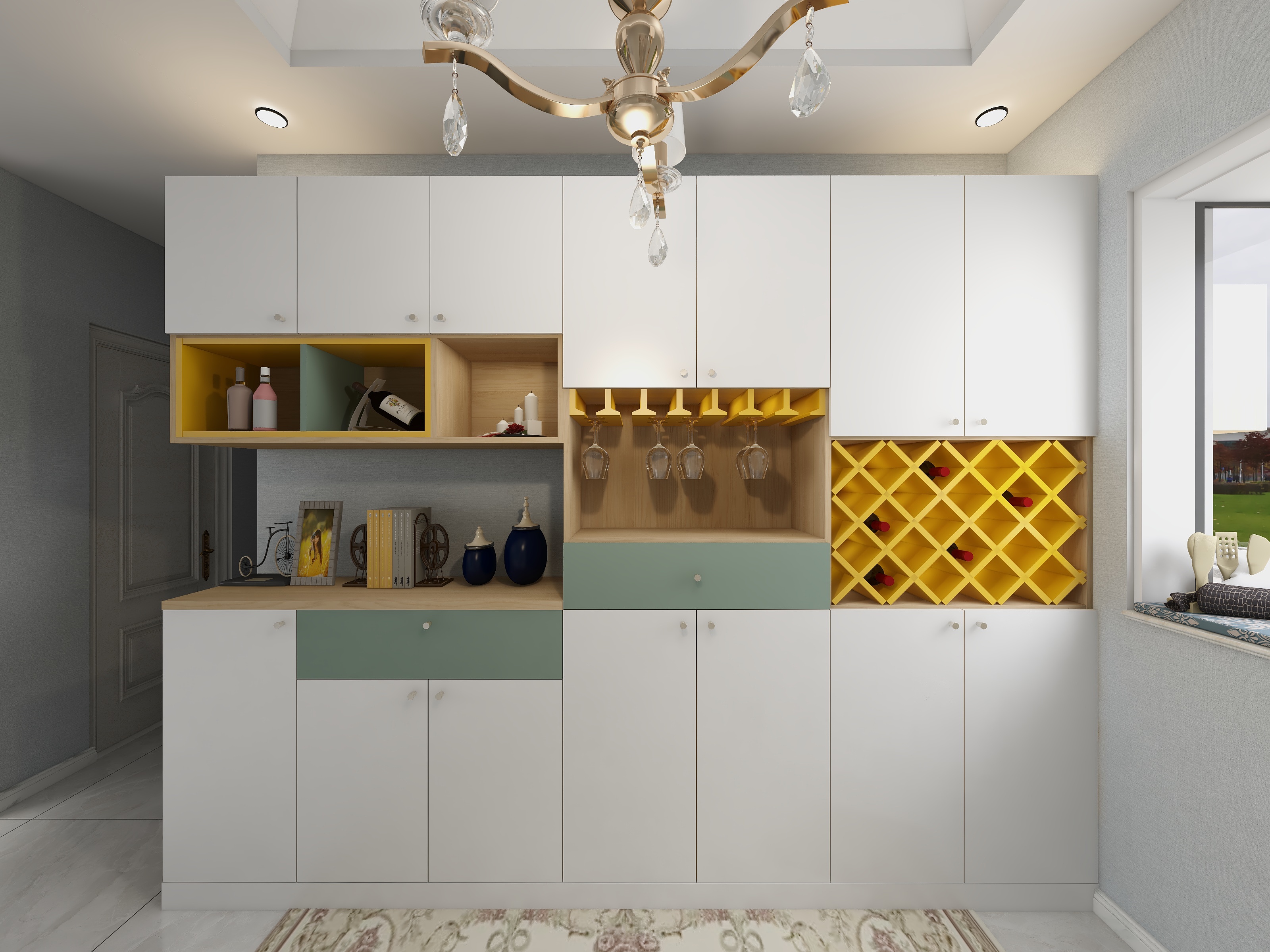 一个小满满-云湖府邸135.00㎡C3户型图4室2厅2卫1厨1102-1434-装修设计方案