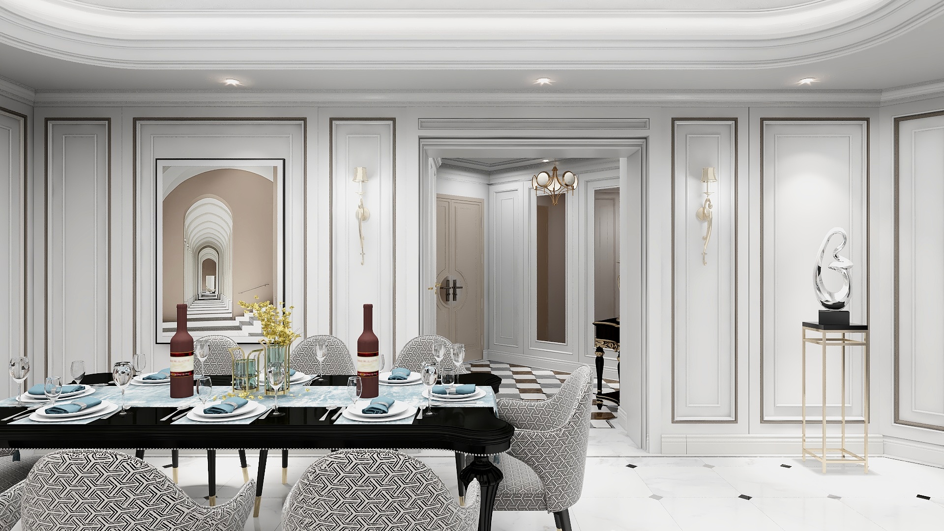 金大元张俊-香港地利根德閣D室客餐厅2020.10.21-装修设计方案