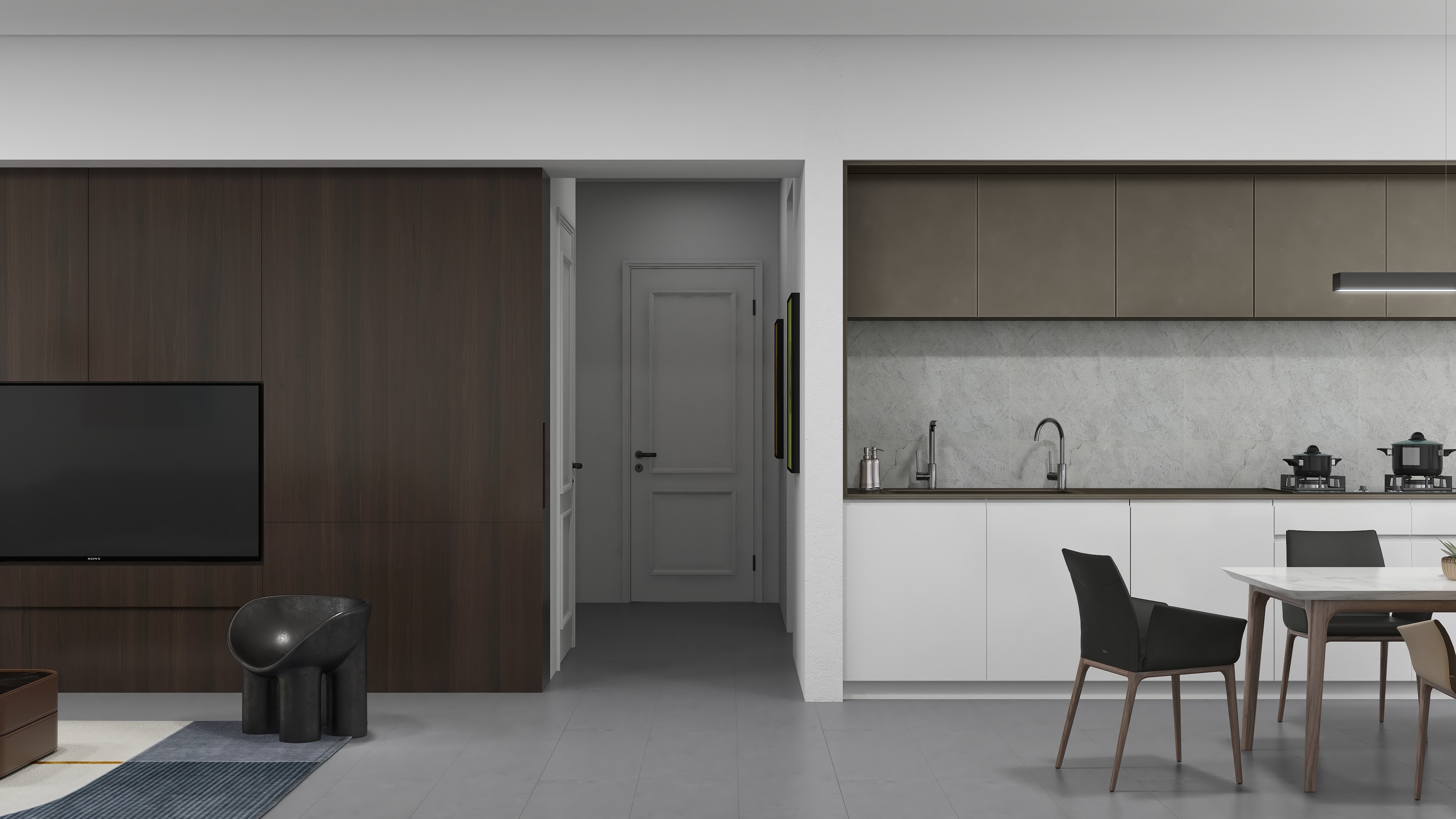 廖檑-158平现代极简全屋【酷渲染Master】-副本-装修设计方案