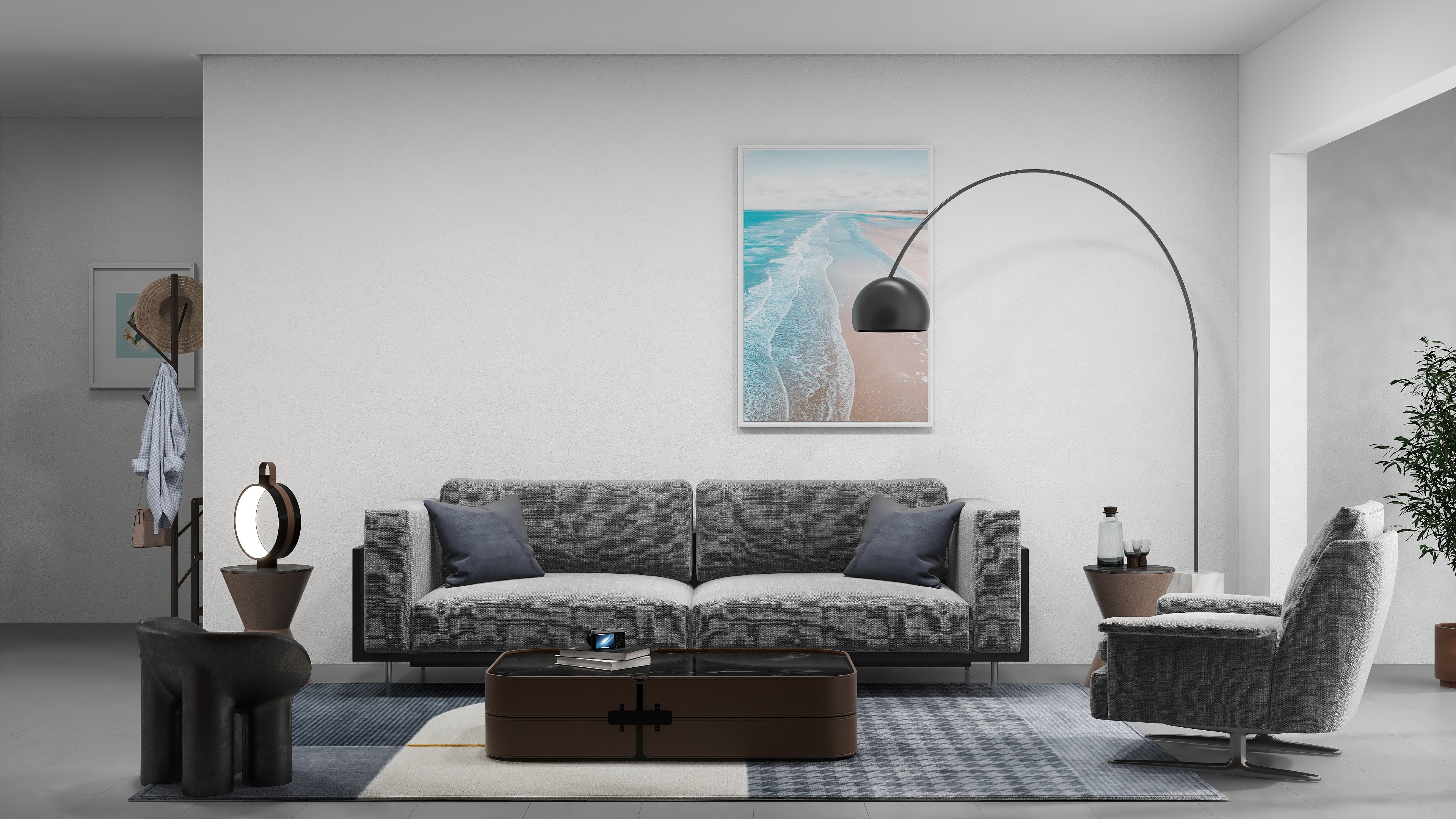 梁基文-基文-现代极简158平-装修设计方案