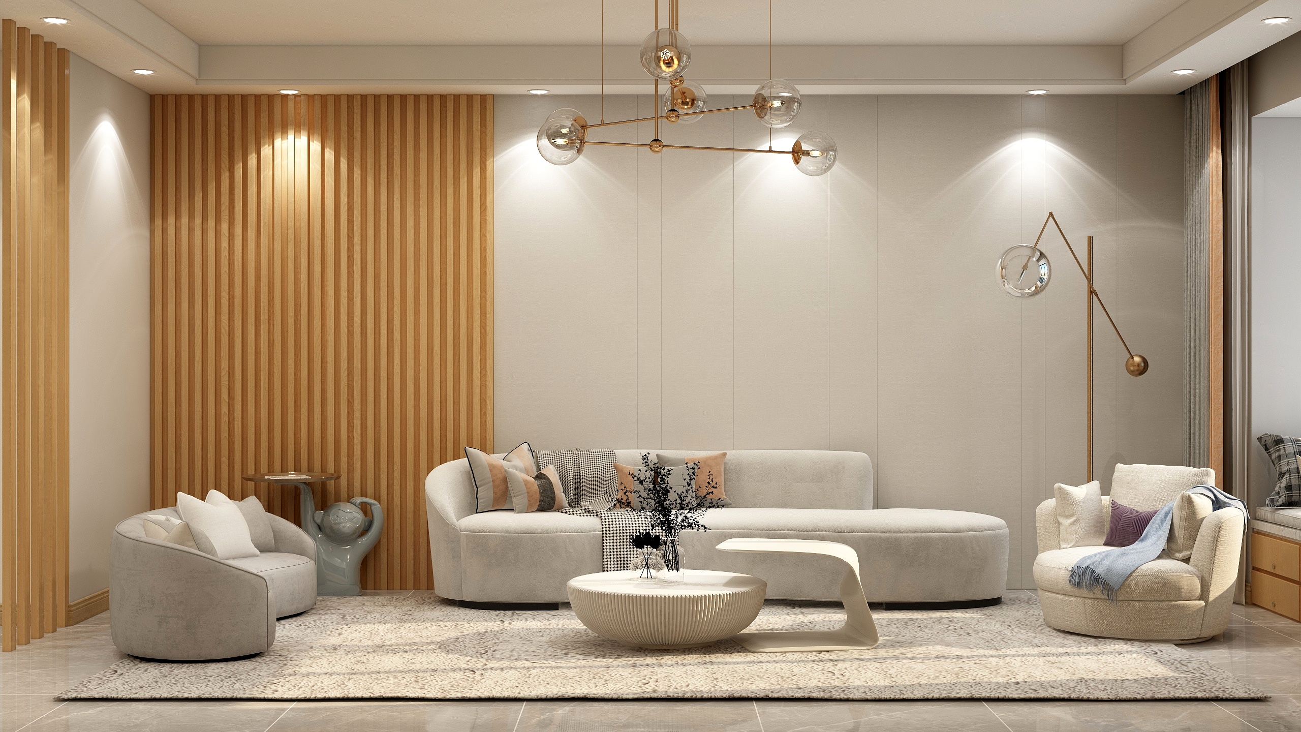 吴柄池-启福华都原木风装修效果图