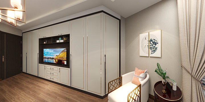 华泰龙大号-大武口-盛红燕-后补主卧衣柜-装修设计方案