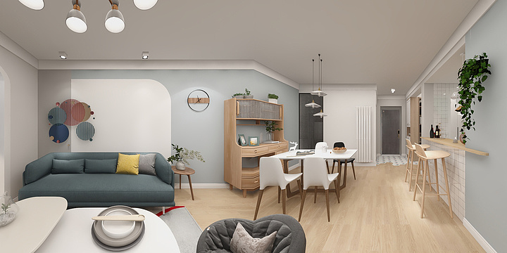 FunkyFigo-金光丽园16-2-301-装修设计方案