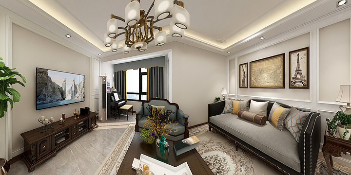 Cuz_U-遵义家居D7-21-4美式-装修设计方案