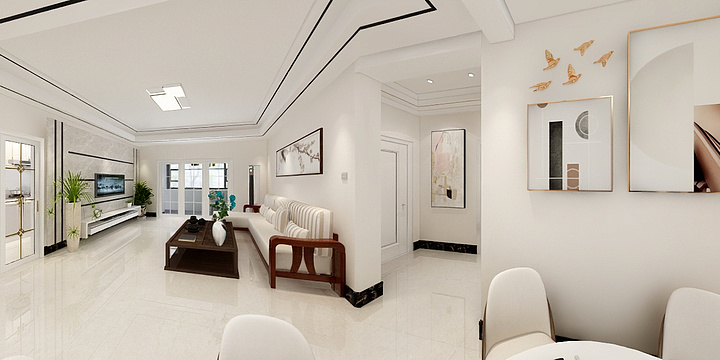 42444****XUHm-卓达太阳城118.92㎡小高层标准层YL装修设计方案-装修设计方案