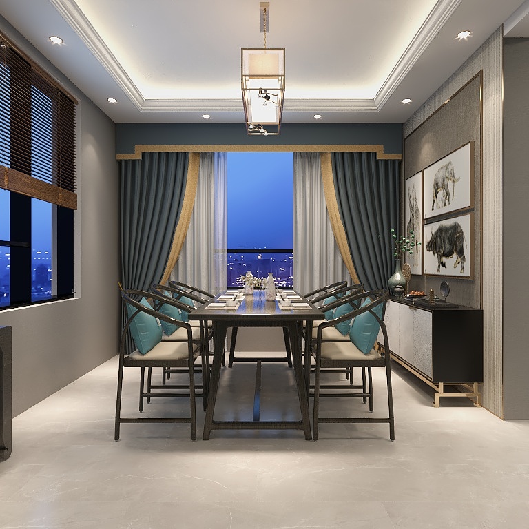 观辰设计-田园一层-装修设计方案