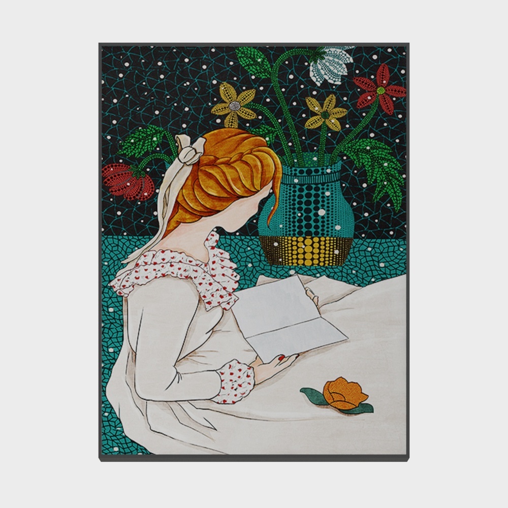罗尚-现代风-客厅卧室玄关装饰画-花开年华3D模型