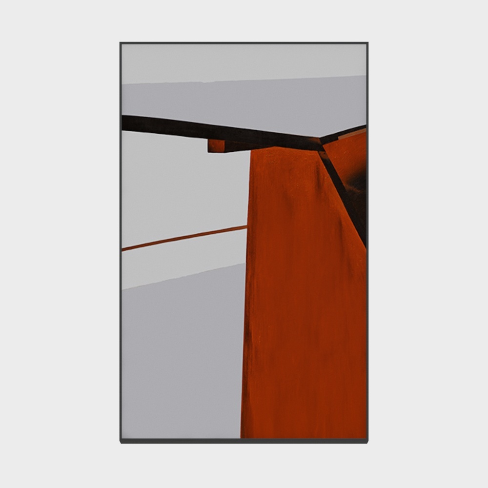 罗尚-现代风-客厅卧室玄关装饰画-余晖3D模型