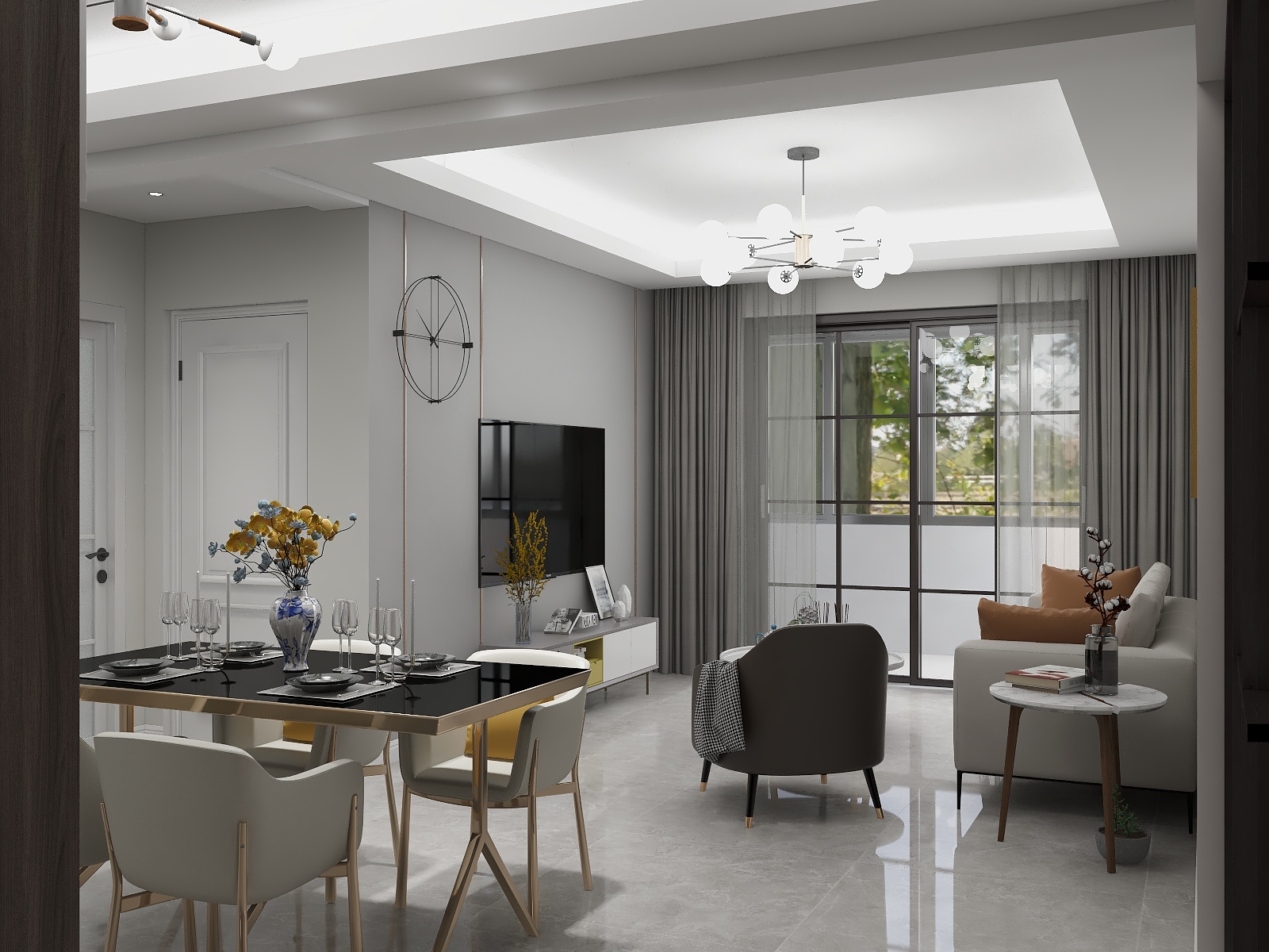 室内设计俞工-滨河小区-装修设计方案