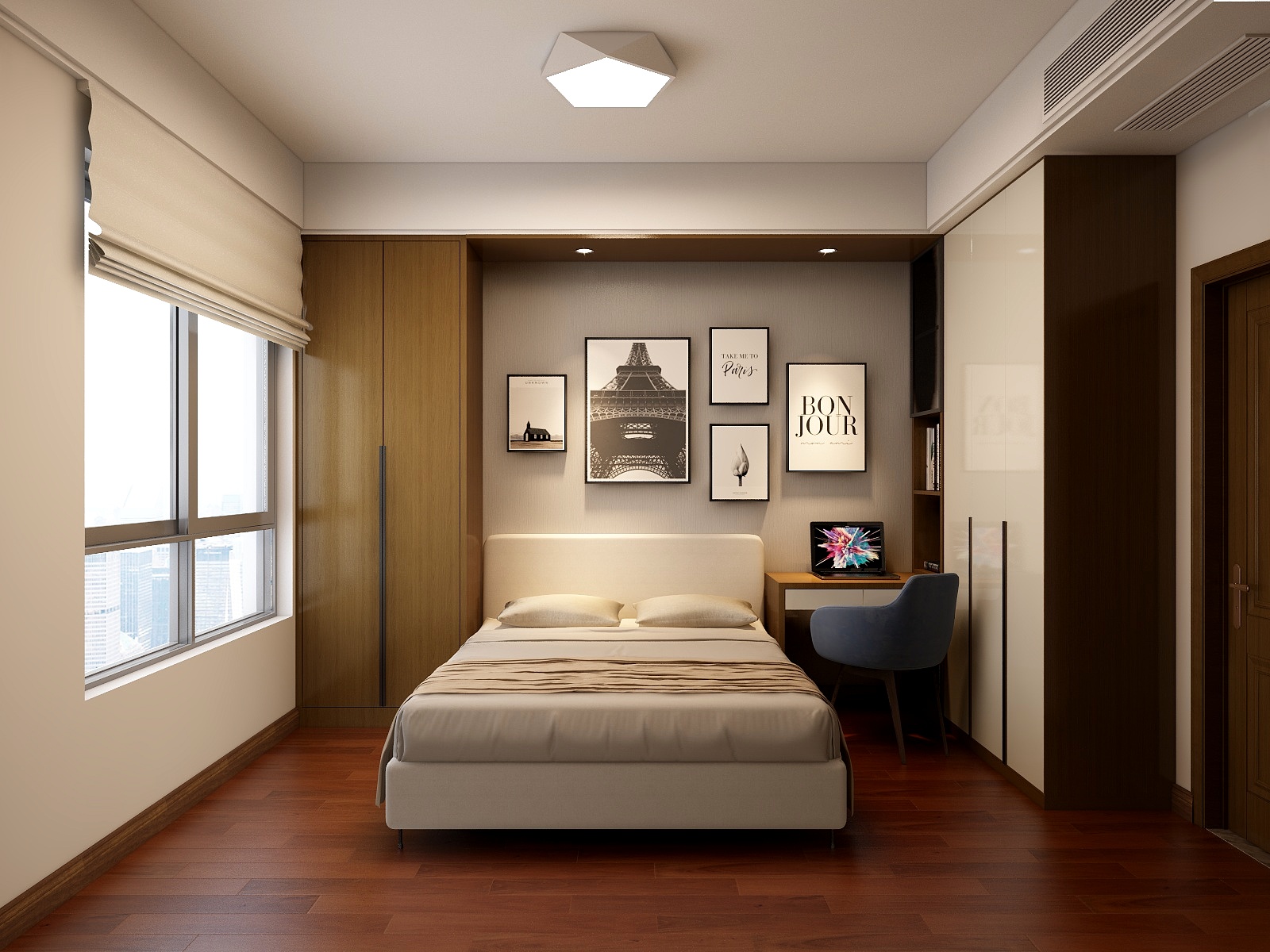 STARS星空设计-122方现代简约两厅三居装修效果图