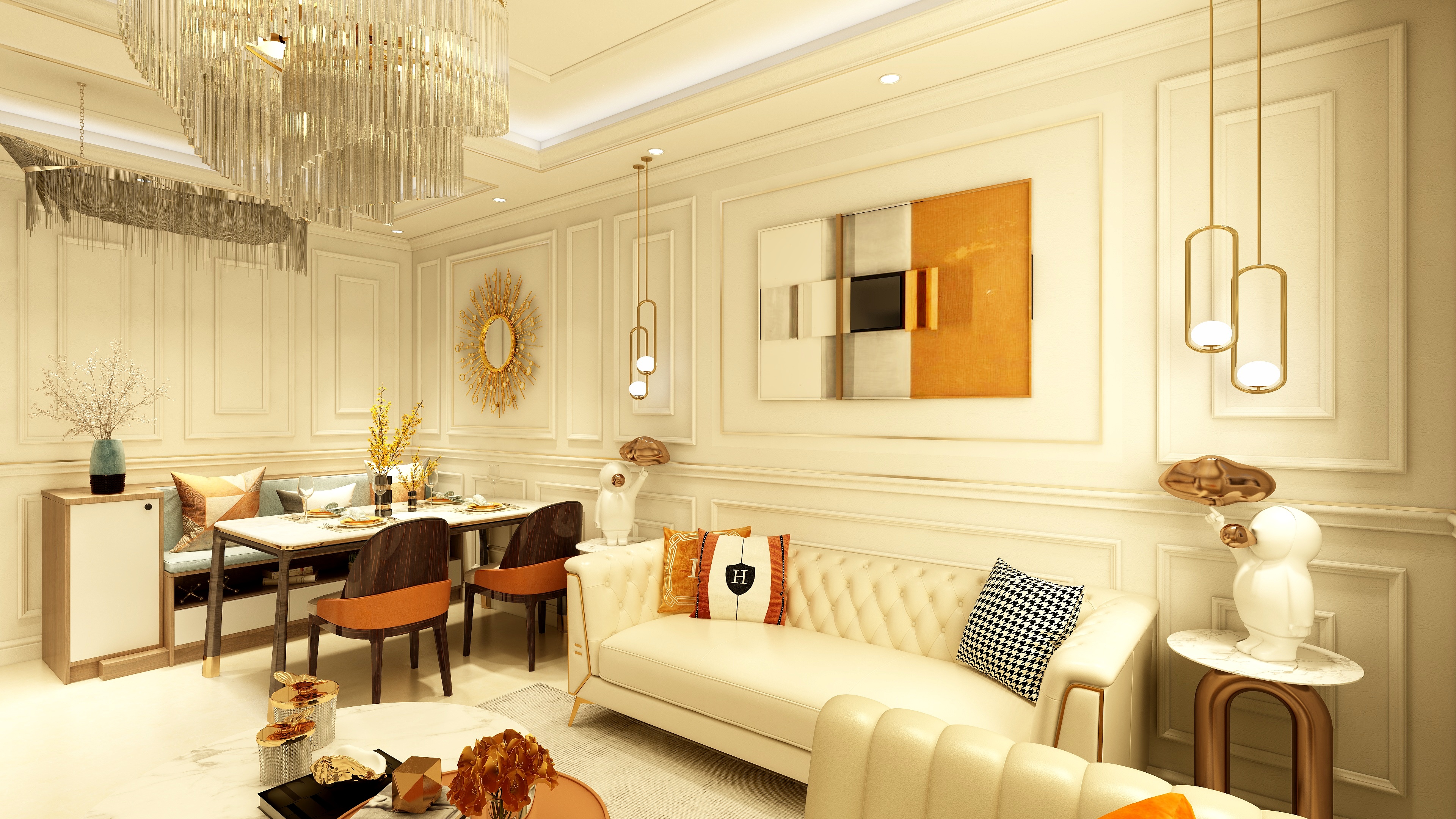 ds508-65方大爱城二居装修效果图