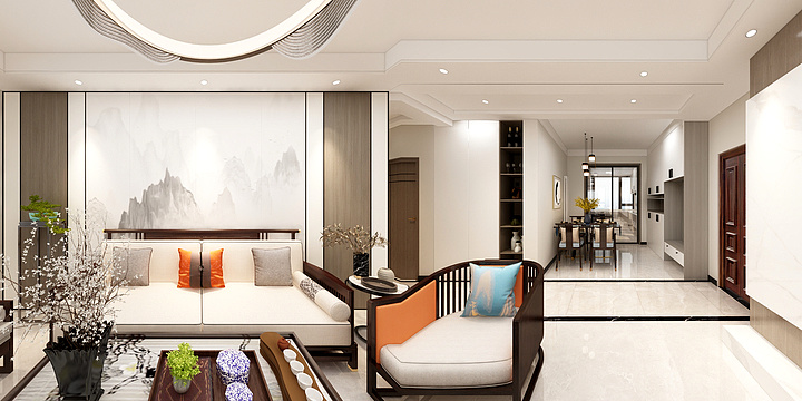 乔Joann-龙腾国际2-03户型-装修设计方案