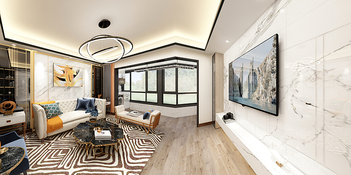俊俊-客厅效果-装修设计方案