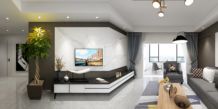 华灯初上设计-三江公园效果图-副本-副本-装修设计方案