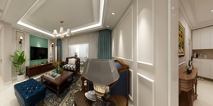 挖奔子跑-滨河新城-装修设计方案