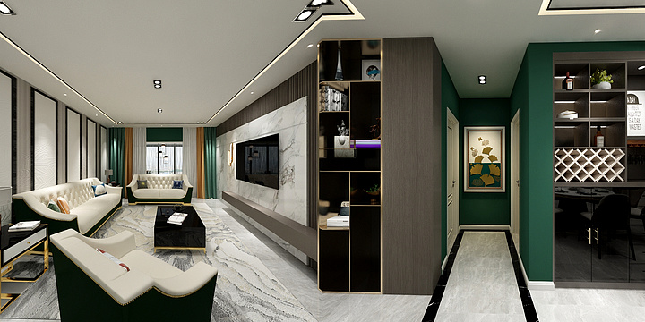 山西卓艺空间装饰-轻奢软装-装修设计方案