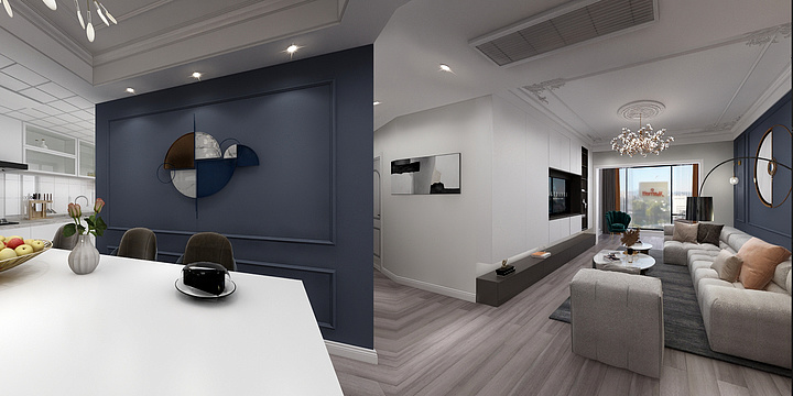 文洋的教室-几何现代-装修设计方案