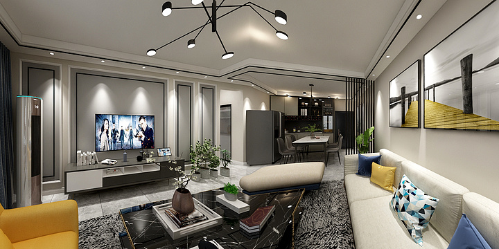 134****2200ARvJ-千渭尚城（王先生）-装修设计方案