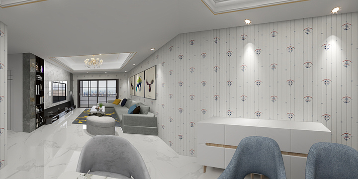 佳家装饰8-凯邦名门1-1-805效果图-装修设计方案