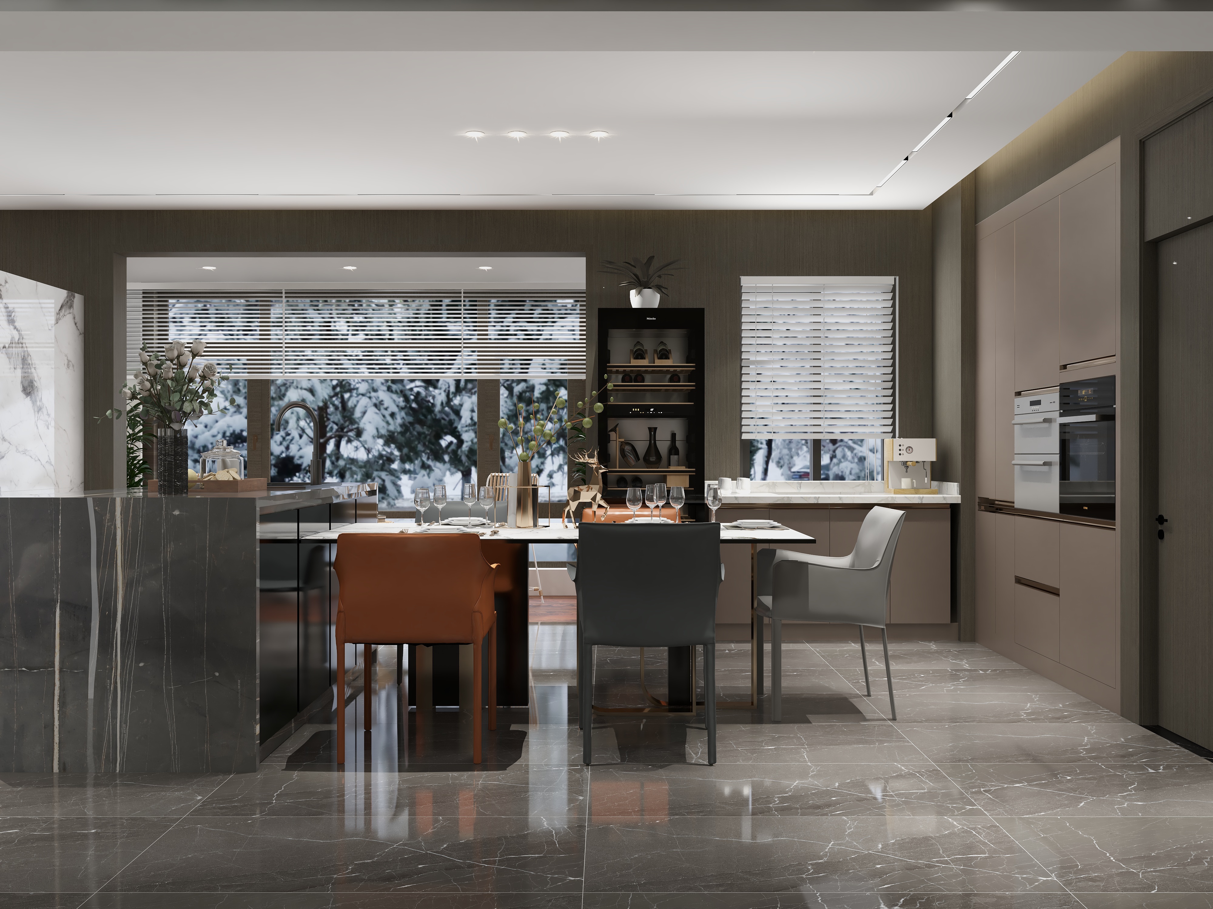 至简名设一陈玉香-240㎡现代『初雪.暖阳』-装修设计方案