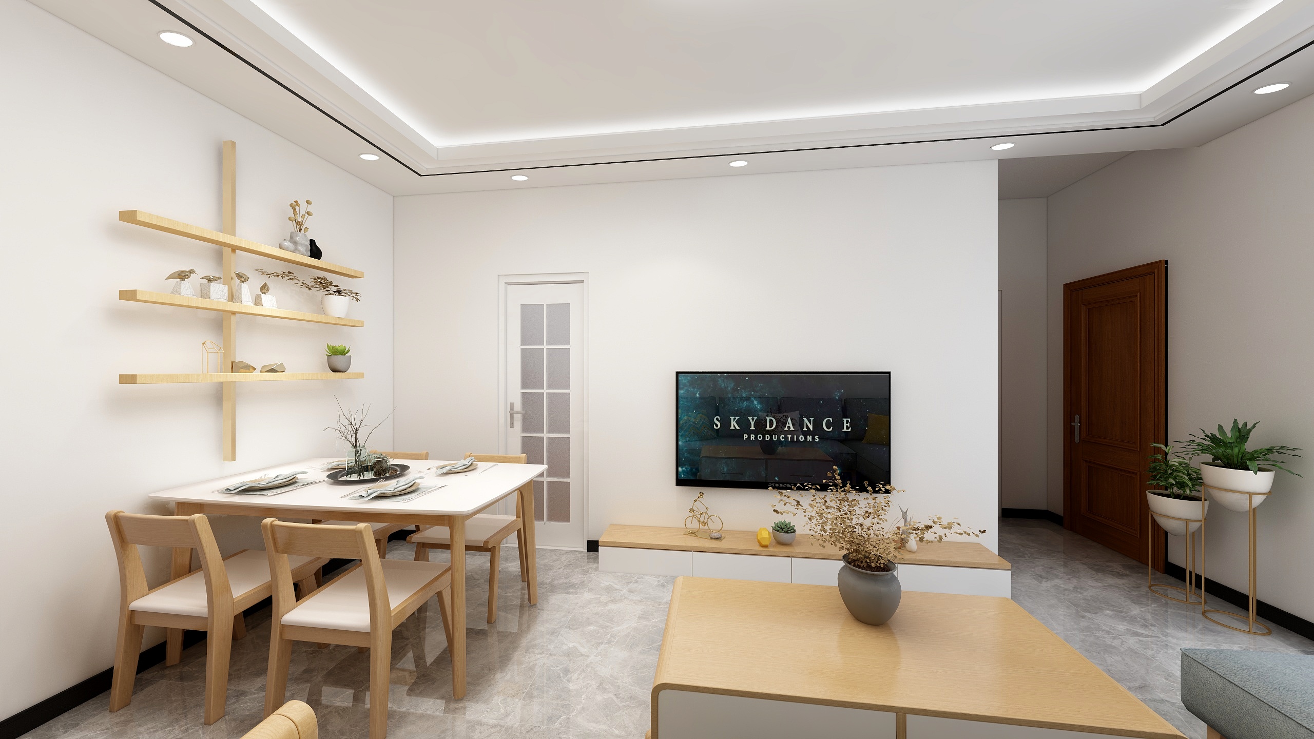 胡小龙Ytih-58平方简约田园混搭风格装修效果图