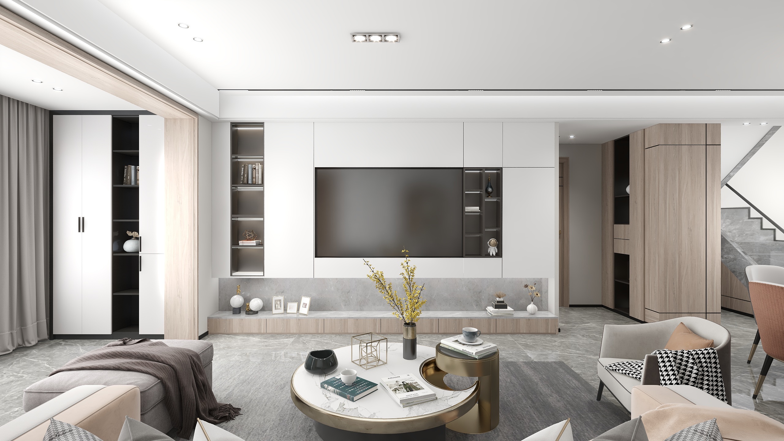 王涛-檀院160平现代复式-装修设计方案