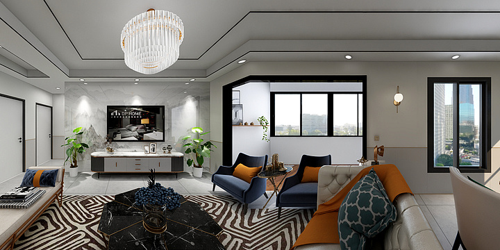 西南战区AUPU-仁和春天11-2-602胡姐-装修设计方案