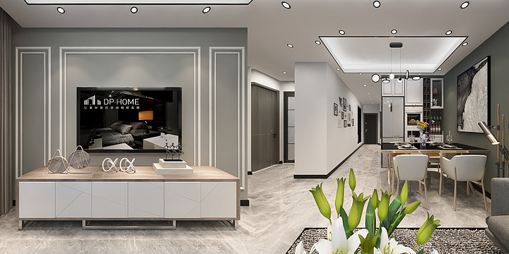 蓝某某-商业广场6#1403-装修设计方案