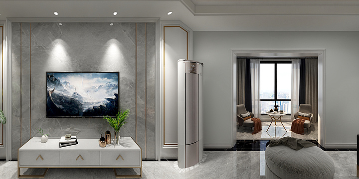 奔跑的设计者-大同小区三人户-装修设计方案