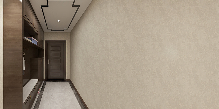 效果图形象-精致三房新中式-装修设计方案