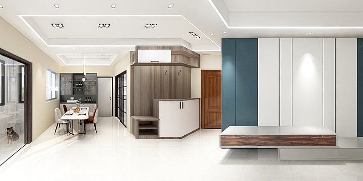 慧丰装饰装修工程有限公司-瑞和园89.50㎡B户型3室2厅1卫-装修设计方案