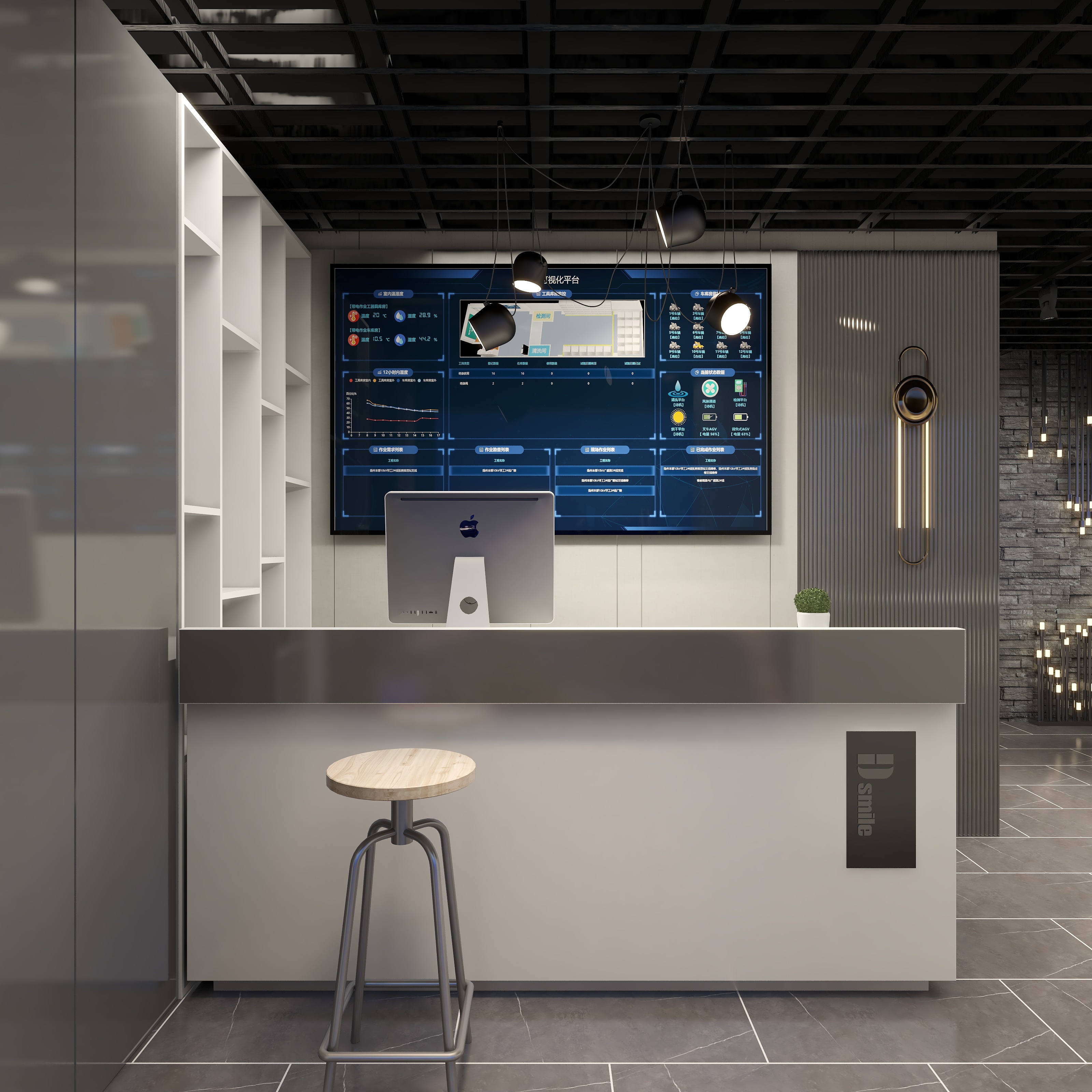 宁采臣来了-理发店装修效果图