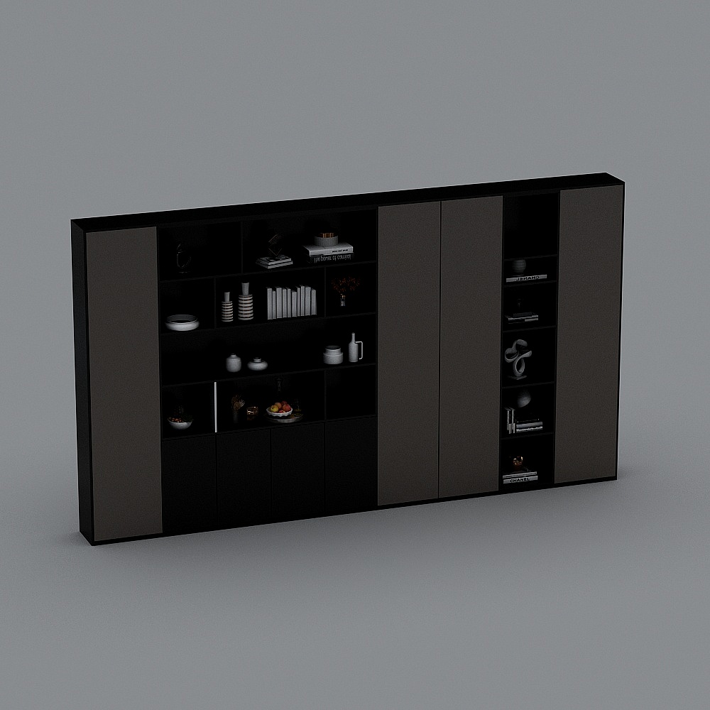 现代轻奢装饰柜3D模型