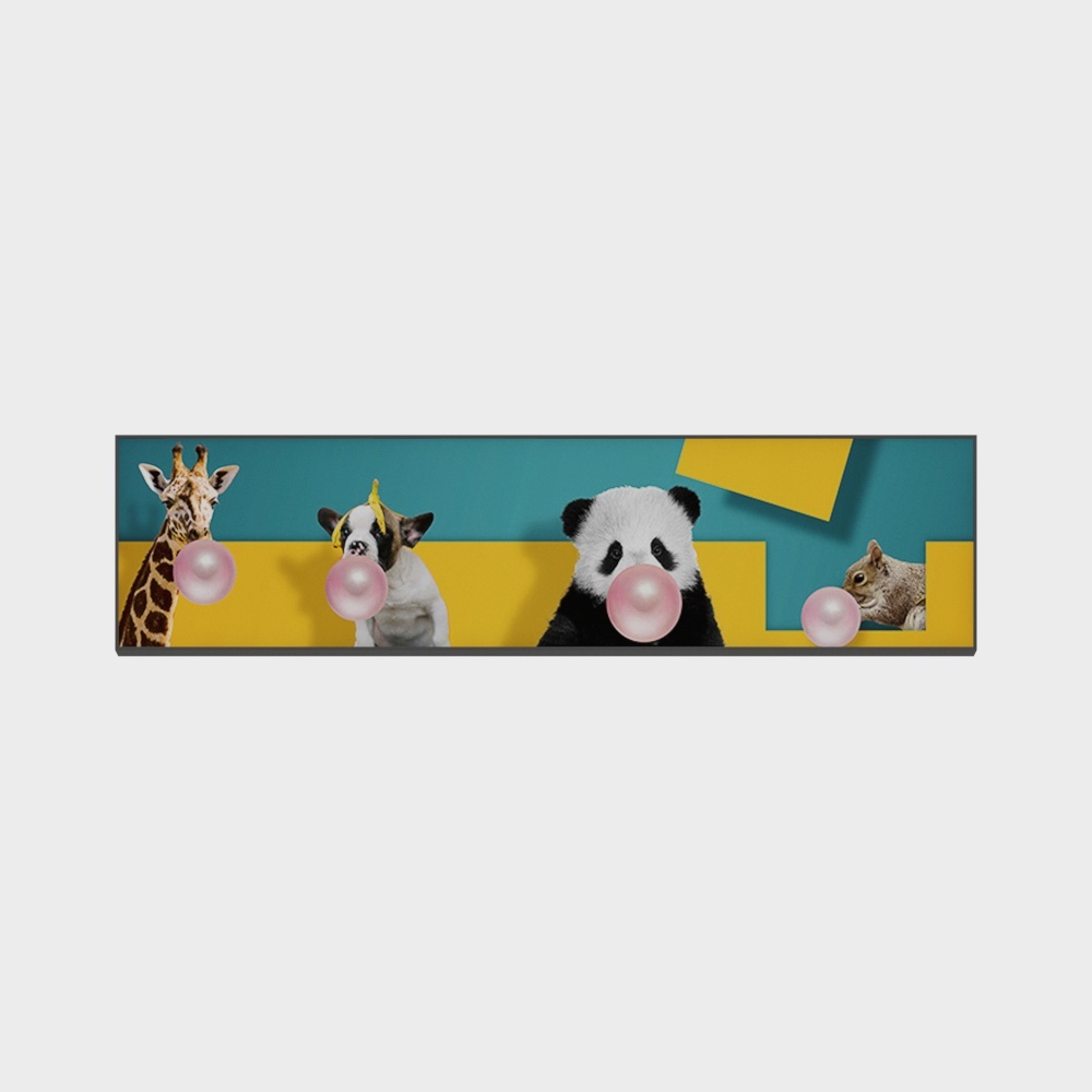 罗尚-现代风-客厅卧室装饰画-泡泡萌宠世界3D模型