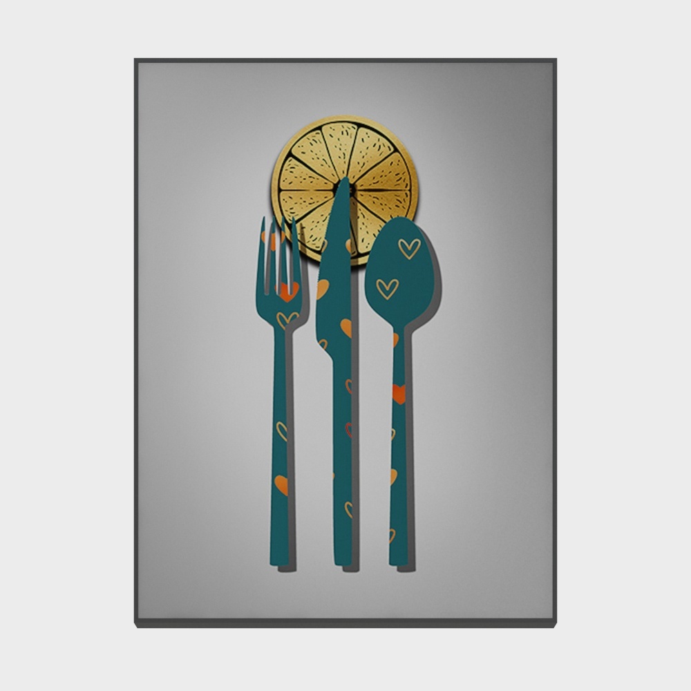 罗尚-现代风-客厅卧室装饰画-把酒言欢3D模型