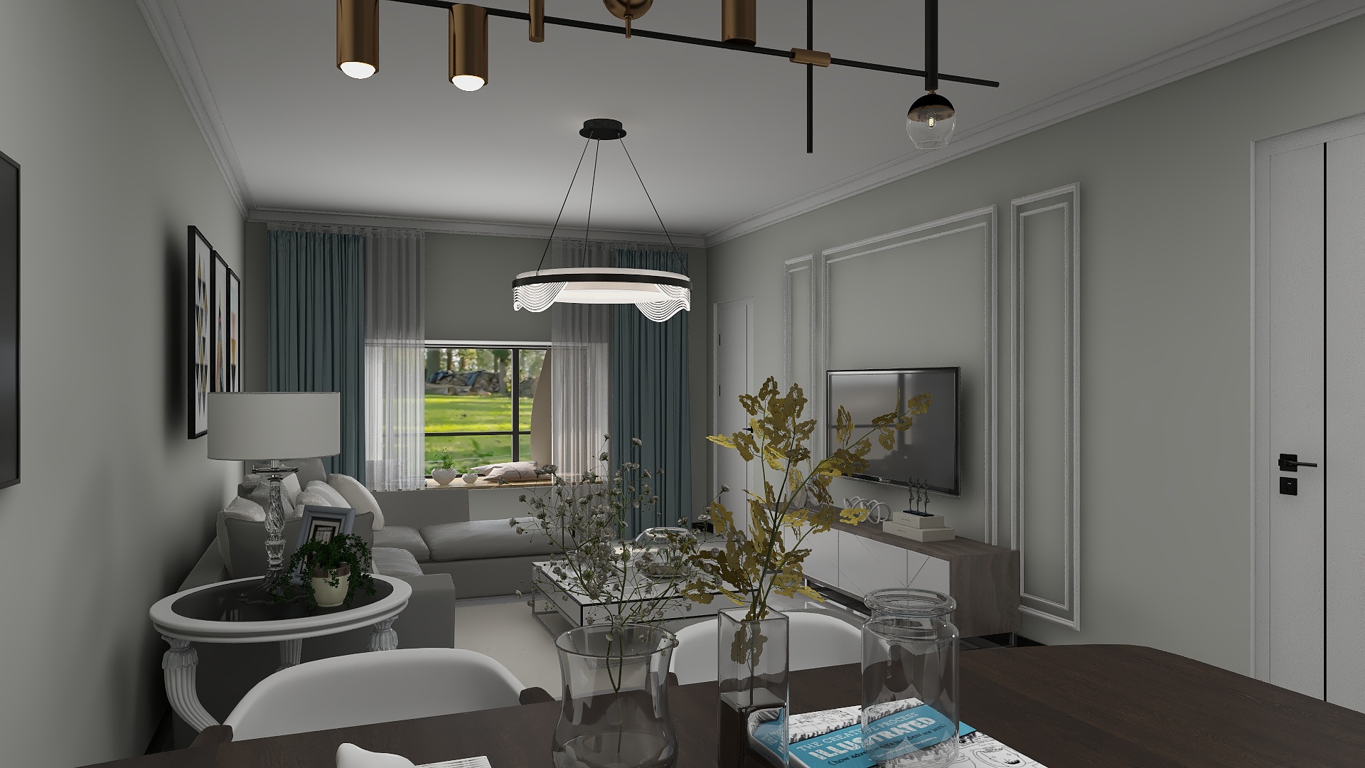 许千石-佳雨悦城户型现代简约风格-装修设计方案