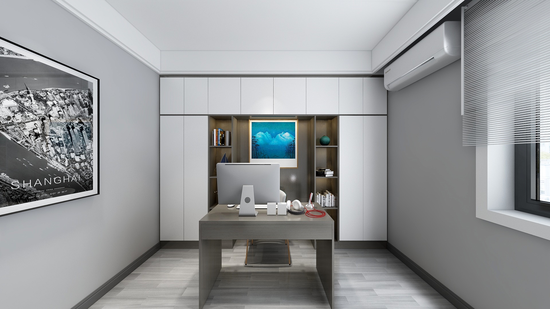 刘安明-现代轻奢四居室黑白灰和苑装修效果图