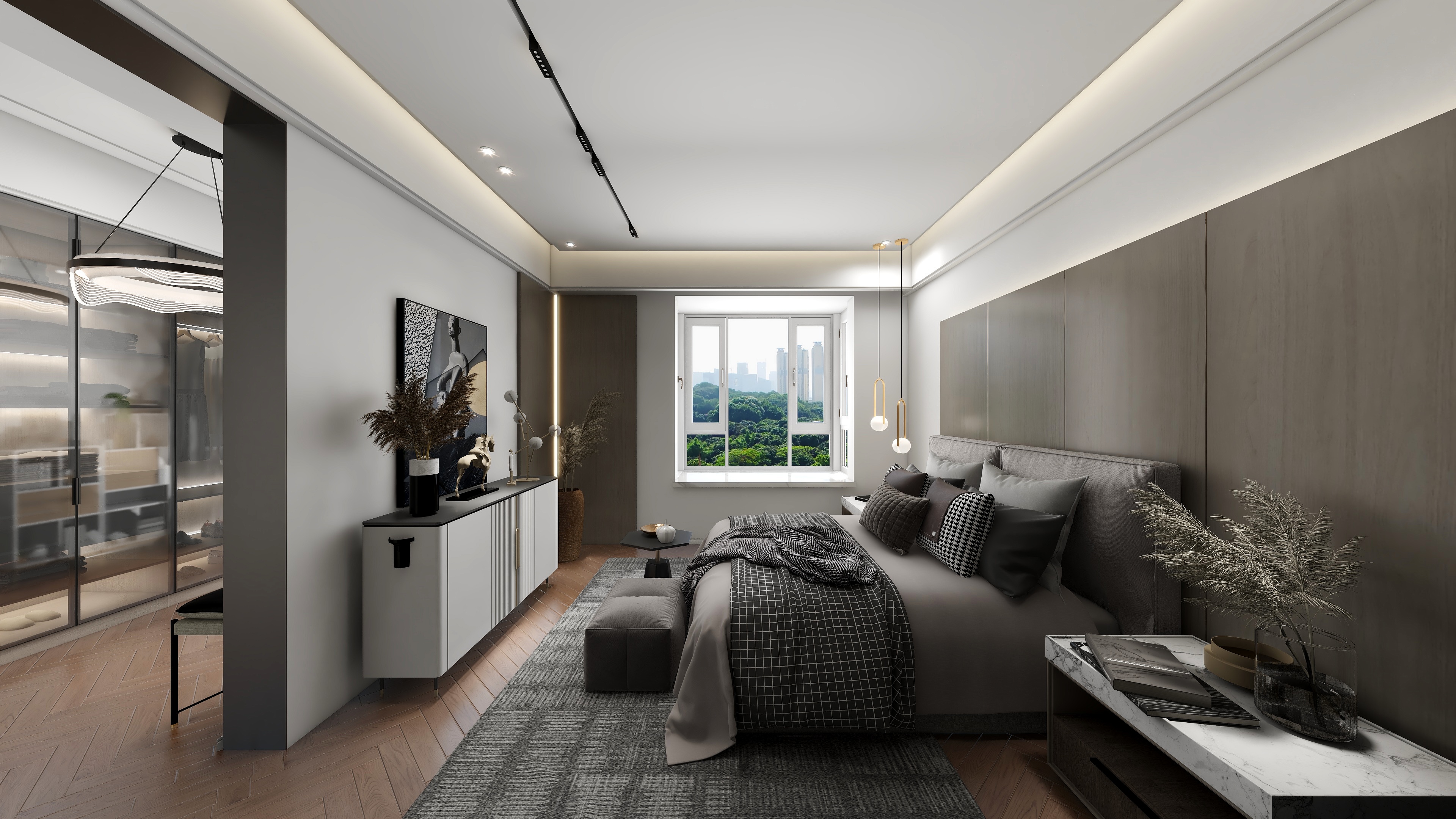 邹偕毓-侘寂风装修效果图