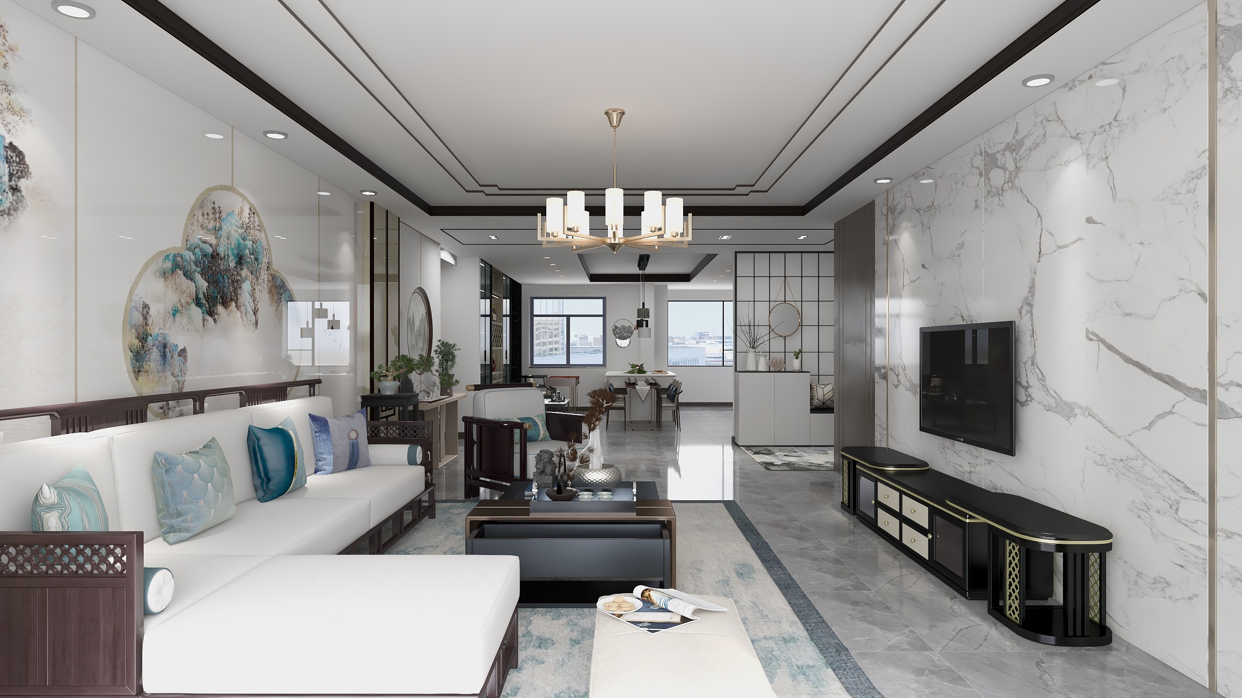 在西北的西贝-宁城华府-装修设计方案