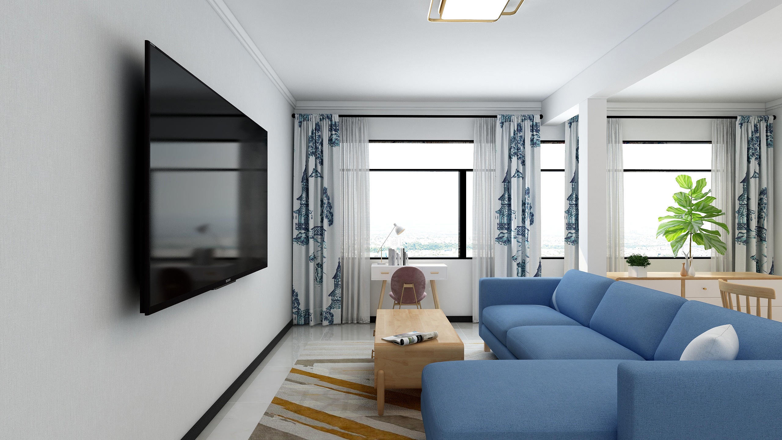 cf陈芳-北欧风客餐厅-装修设计方案