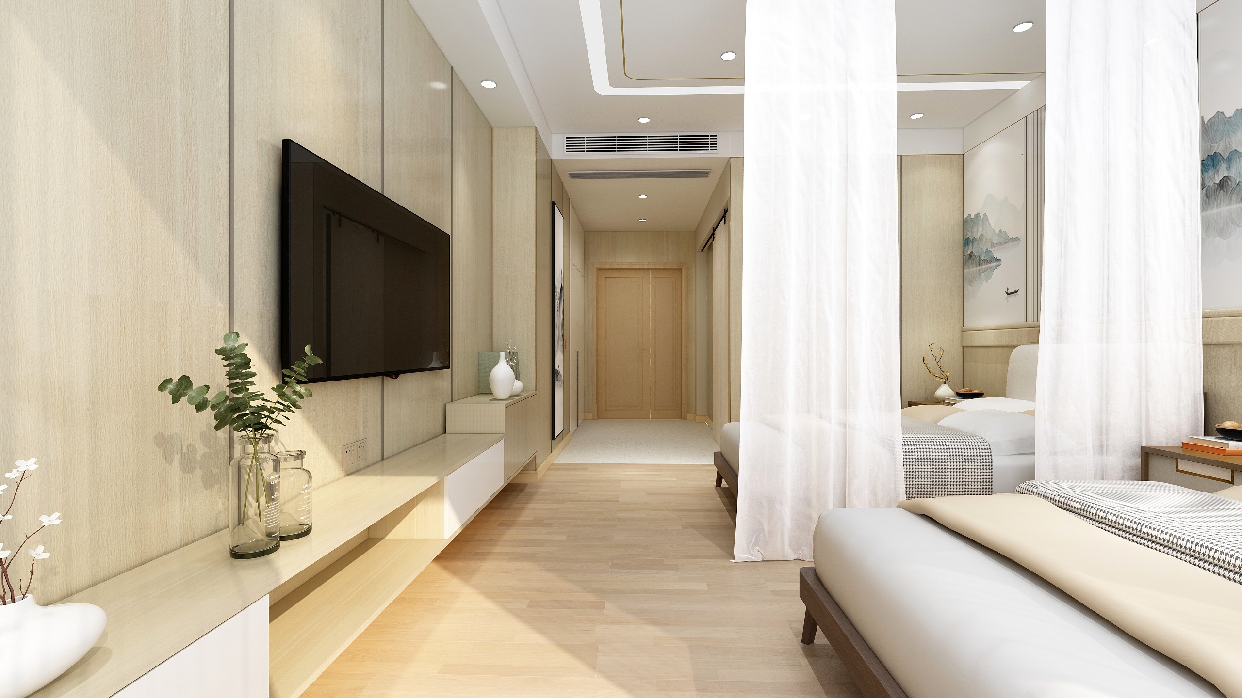 卤蛋呢-酒店双人间-装修设计方案