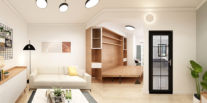 李闻雨-汉都新苑48㎡公寓-装修设计方案