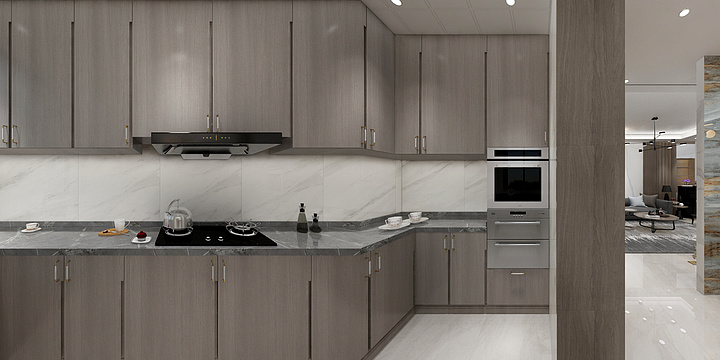 苏州张李城诺贝尔新区店-江苏省苏州市十里江南120平方-现代简约风-装修设计方案