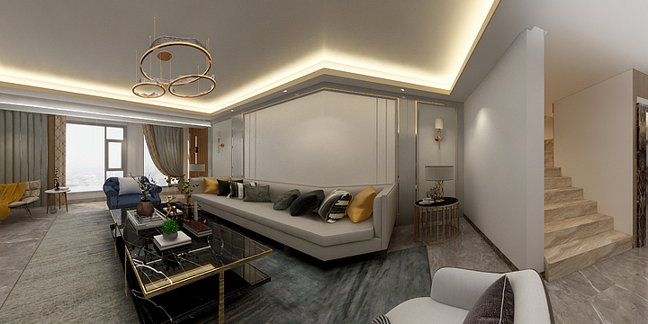 Sandm-岭南林语周总雅居（一楼全景图）-装修设计方案