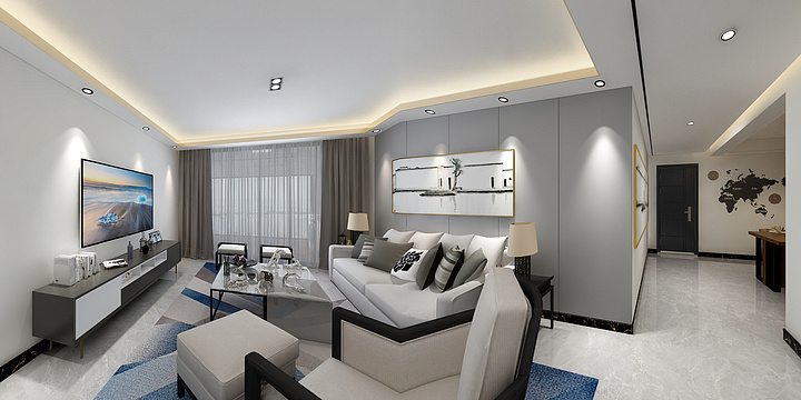 和吉云装bsjt-金蟾社区A区8号楼701东户新中-装修设计方案