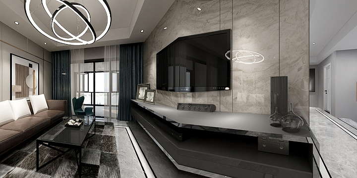 泡芙不服-二楼效果图-装修设计方案