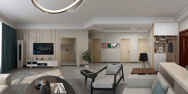Skrcxdl-客厅-装修设计方案