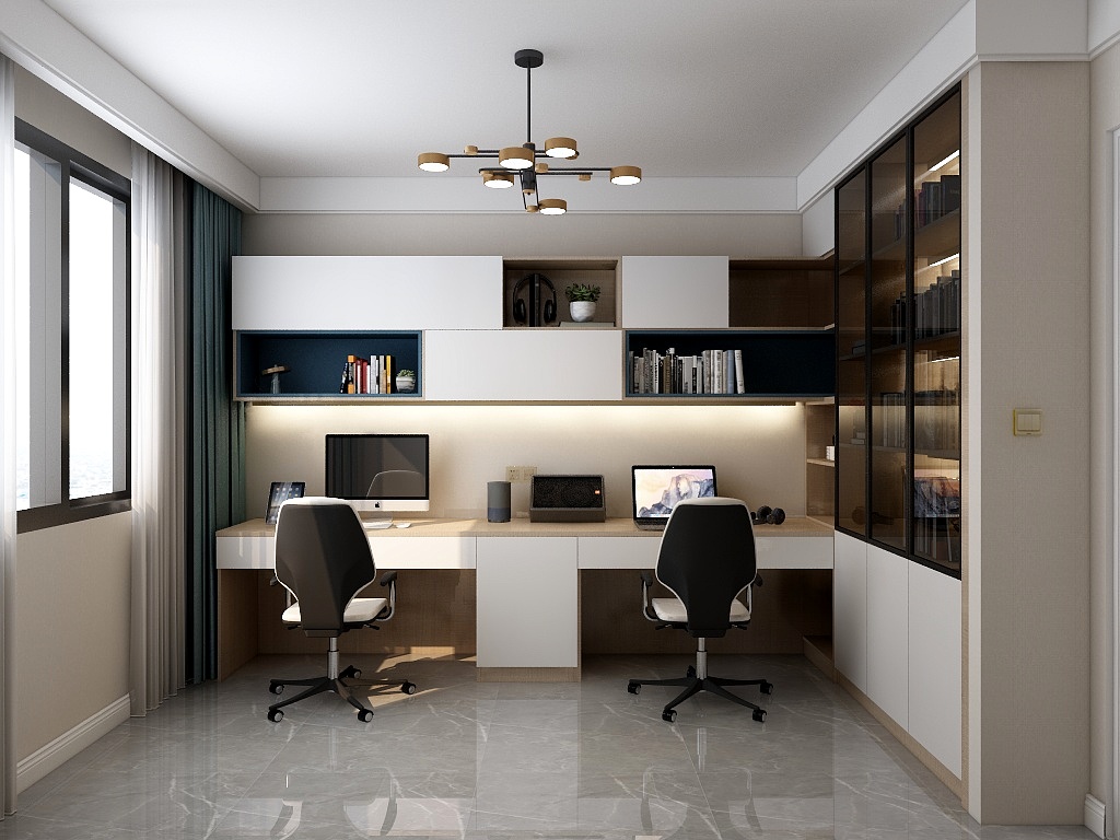 唐帅lOiZ-金地花园马先生书房-装修设计方案