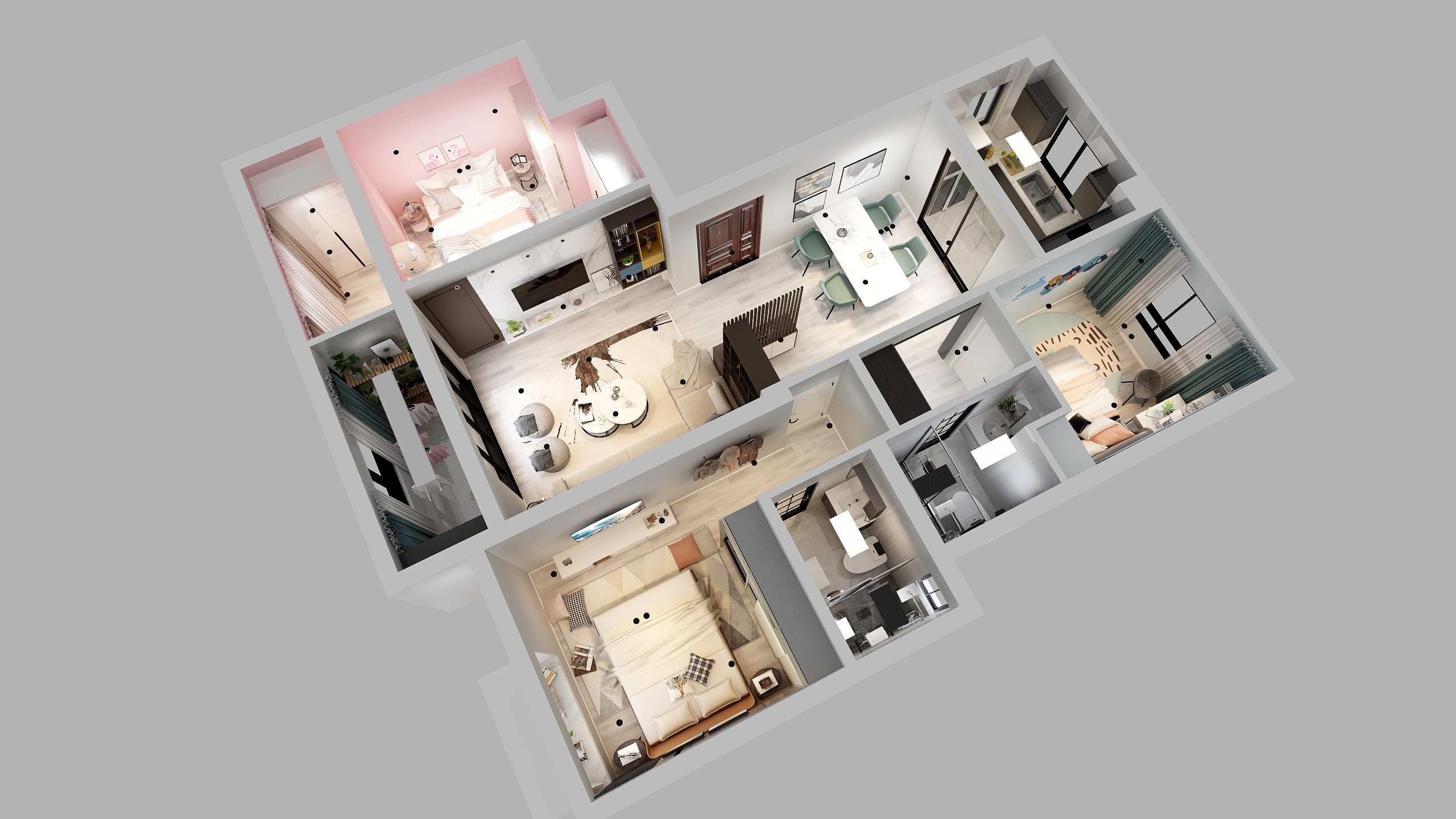 王桂友-国宾样板房702室-装修设计方案